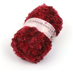 Пряжа для вязания ПЕХ Буклированная (30% мохер, 20% тонкая шерсть, 50% акрил) 5х200г/220м цв.1199М Пехорка