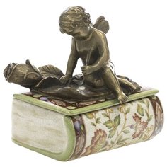 Шкатулка Peonies под старину 14x12x14см ГЛАСАР