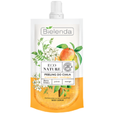 ECO NATURE Какаду слива+Жасмин+Масло манго очищающий скраб для тела увлажняющий 125г Bielenda