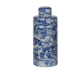 Ваза с крышкой 19x19x45 см, Glasar ГЛАСАР