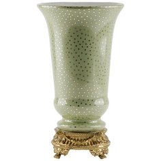 Ваза под старину из фарфора с бронзой18x18x31см, Glasar ГЛАСАР