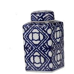 Ваза с крышкой 13x13x25 см, Glasar ГЛАСАР