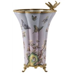 Ваза со стрекозой под старину 23x21x32см, Glasar ГЛАСАР