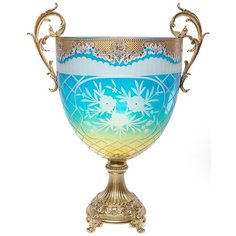 Ваза стеклянная "Imperial Bohemy" 40х27х53см, Glasar ГЛАСАР