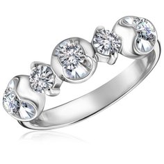 Бронницкий Ювелир Кольцо из белого золота 65319385, размер 16.5