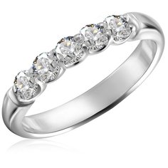 Бронницкий Ювелир Кольцо из белого золота 65319190, размер 17