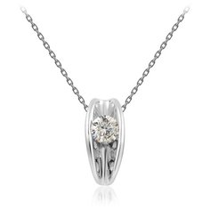 Бронницкий Ювелир Колье из белого золота 64319556, 47 см, 3.94 г