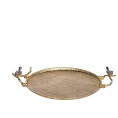 Поднос золотой 53x43x11см ГЛАСАР