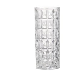 Ваза стеклянная "Crystal" 15x15x35см, Glasar ГЛАСАР