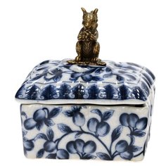 Шкатулка с белочкой 10x9x12см ГЛАСАР