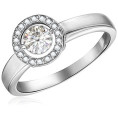 Бронницкий Ювелир Кольцо из белого золота RD65319042, размер 17.5