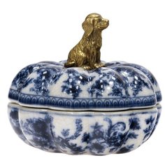 Шкатулка с собачкой 10x10x9см ГЛАСАР