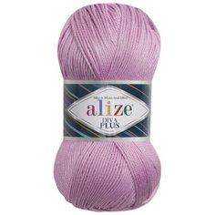 Пряжа для вязания Ализе Diva Plus (100% микрофибра акрил) 5х100г/220м цв.474 лиловый Alize
