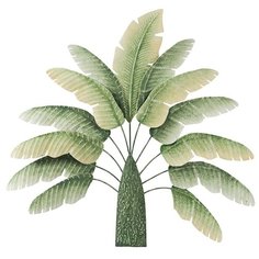 Панно настенное Листья банана 82x5x81 см, Glasar ГЛАСАР