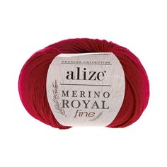 Пряжа для вязания Ализе Merino Royal Fine (100% шерсть) 10х50г/175м цв.056 красный ALIZE MER?NO.ROYAL.F.056