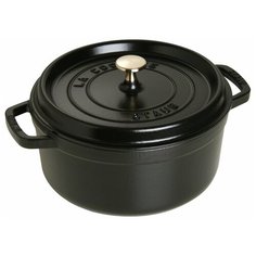 Кокот Staub круглый, 28 см, 6,7 л, черный 1102825