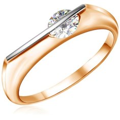 Бронницкий Ювелир Кольцо из красного золота R5319150, размер 17.5