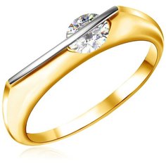 Бронницкий Ювелир Кольцо из желтого золота L5319150, размер 16.5