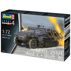 Сборная модель Германский бронетранспортёр Sd.Kfz. 251/1 Ausf. C + Wurfr. 40 Revell