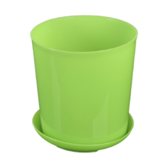 Горшок Доляна с поддоном для орхидей 14 x 14 x 15 см зеленый