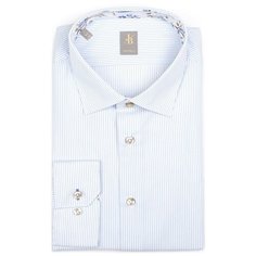 Рубашка JACQUES BRITT размер 42 голубой/белый