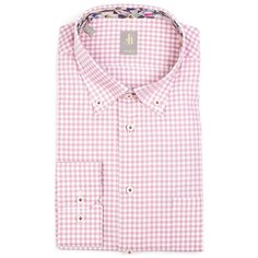 Рубашка JACQUES BRITT размер 46 розовый/белый