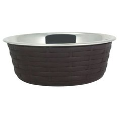 Миска для животных FOXIE Woven Fusion Bowl металлическая 800мл