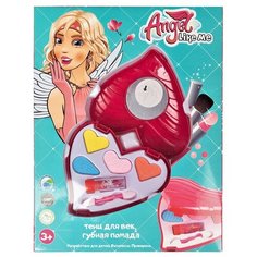 Детская декоративная косметика для девочек "Сердце с зеркалом" Angel Like Me. Тени, помада. Набор детской косметики