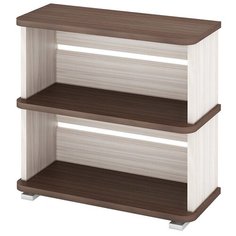 Стеллаж Мэрдэс СБ-25-2 2 полки, материал: ЛДСП, ШxГxВ: 80х33х75 см, шамони/карамель Merdes