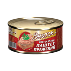 Паштет Пражский ГОСТ (0,230 кг) ключ Знаток