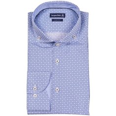 Рубашка JACQUES BRITT 666800 размер 41 голубой/белый