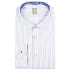 Рубашка JACQUES BRITT размер 44 синий/белый