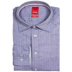 Рубашка pure размер M серо-голубой