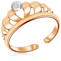 Бронницкий Ювелир Кольцо из красного золота Д0268-8-1010001, размер 14