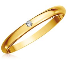 Бронницкий Ювелир Кольцо из желтого золота 2А00144-010, размер 16