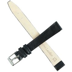 Ремешок для часов, женский, 12 мм, натуральная кожа, черный Ardi