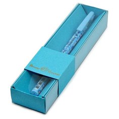 Ручка "HappyWrite. Васильки" шариковая В картонном футляре 0,5 ММ, синяя (футляр голубой) Bruno Visconti