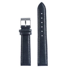 Ремешок для часов, натуральная кожа, 18 мм, фактура ящерица, черный, прошитый Ardi