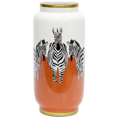 Ваза Зебры 19x19x39см, Glasar ГЛАСАР