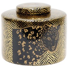 Ваза с крышкой Леопард 20x20x18см, Glasar ГЛАСАР