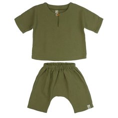 Комплект одежды Сонный Гномик размер 68, оливковый