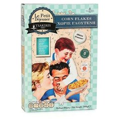 Готовый завтрак Tsakiris Family Хлопья кукурузные без глютена, коробка, 300 г