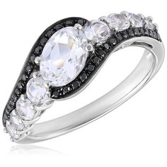 Бронницкий Ювелир Кольцо из белого золота мзHF04182R-W, размер 16.5