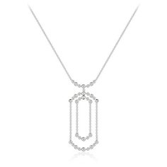 Бронницкий Ювелир Колье из белого золота 64319486, 50 см, 7.64 г