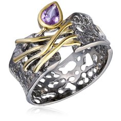 Бронницкий Ювелир Кольцо из серебра SZ561R008, размер 17.5