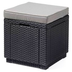 Пуф Cube with Cushion (графит) Keter