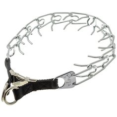 Строгий ошейник ZooOne OC-CP 3263-PRO, длина ошейника 63 см серебристый