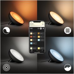 Настольная лампа Philips Hue Bloom black, 7.1 Вт