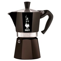 Гейзерная кофеварка Bialetti Moka Express Color (6 порций), черный