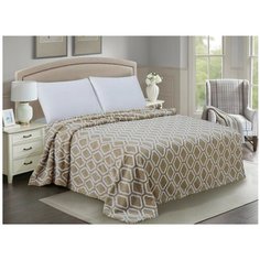 Покрывало Guten Morgen Шерпа жаккард Орландо, 150 х 200 см, бежевый